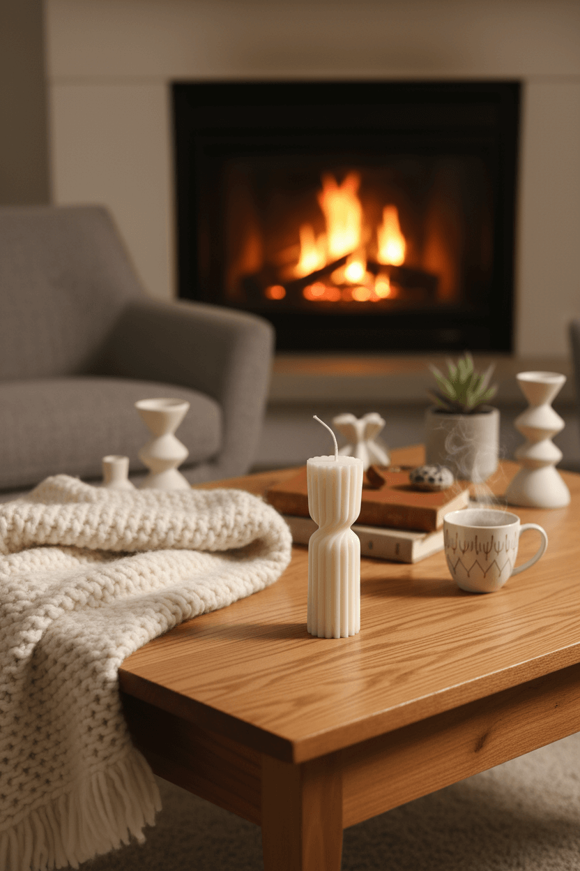 Creating Cozy Elegance with Sculptural Candle Designs