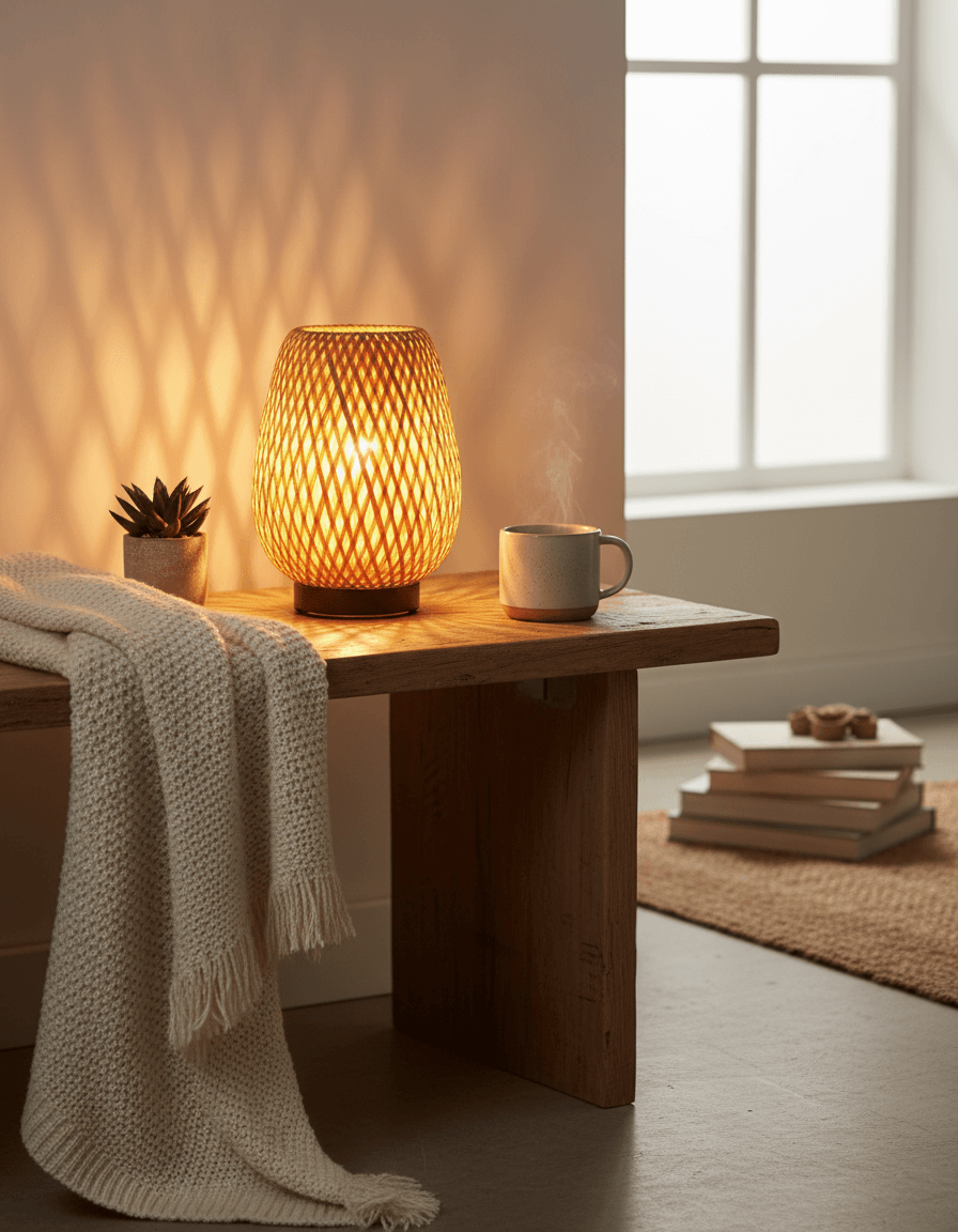 Embrace Warmth and Texture: Illuminating Your Space with Natural Accents