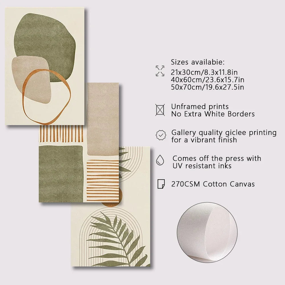 Abstract Tropical Leaves® Poster